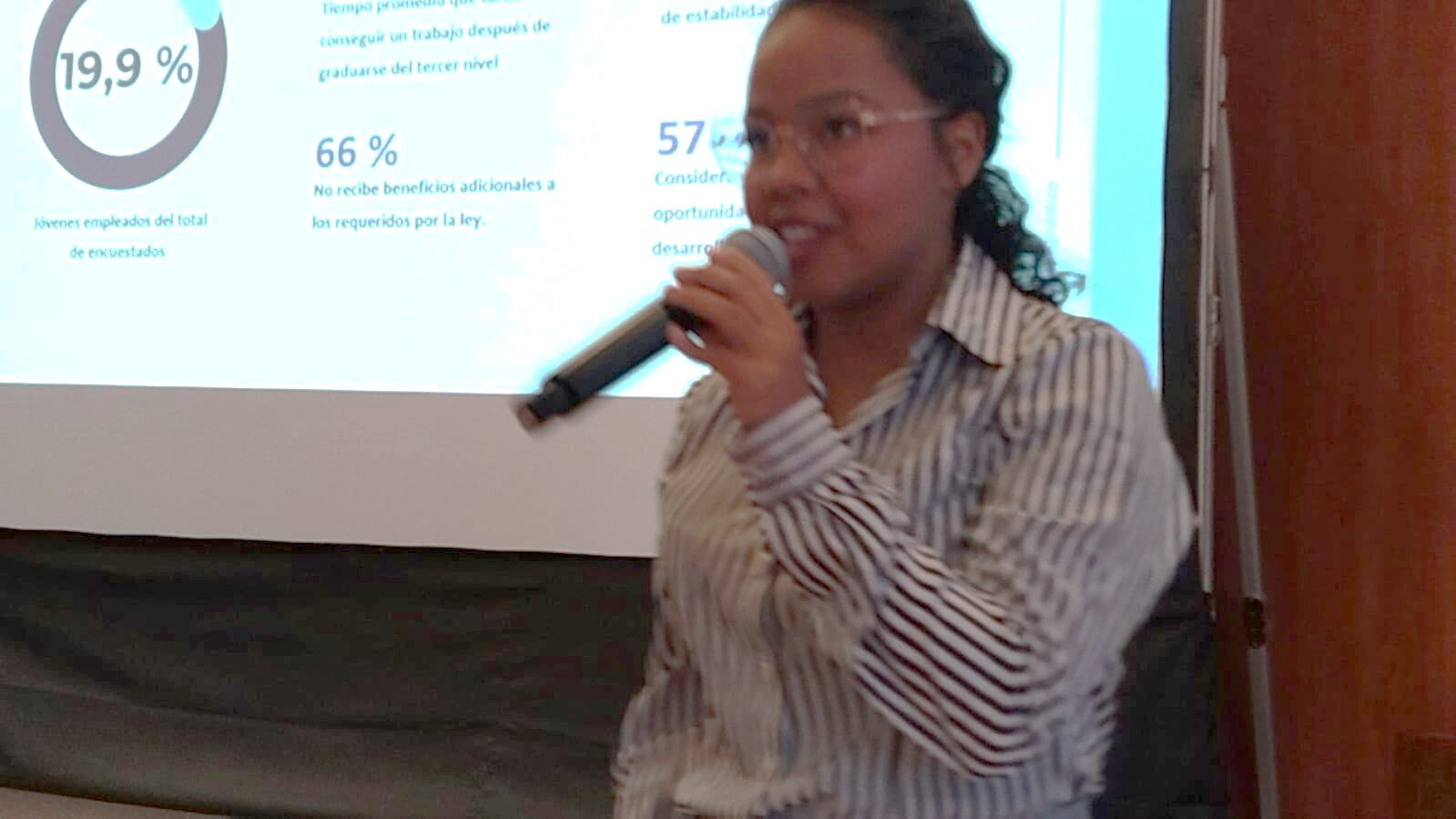 Presentación de resultados de empleo juvenil